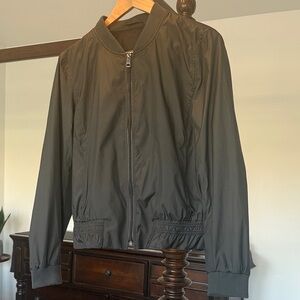 Banana Republic Black Bomber Jacket w/ peplum.